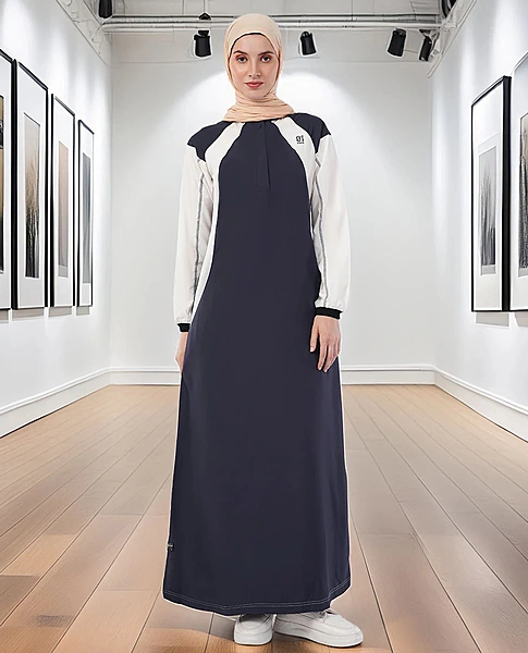 MIDNIGHT BLUE CONTRAST JILBAB