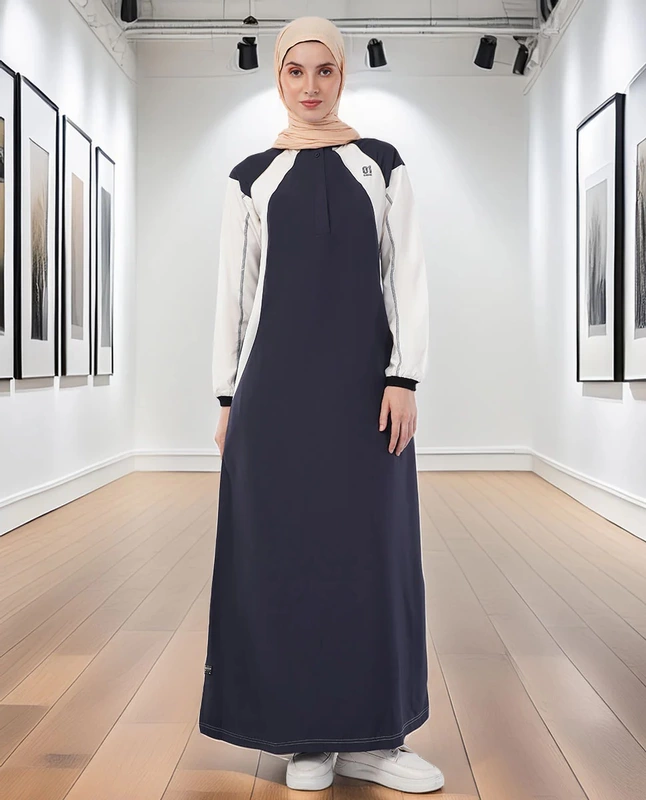 MIDNIGHT BLUE CONTRAST JILBAB