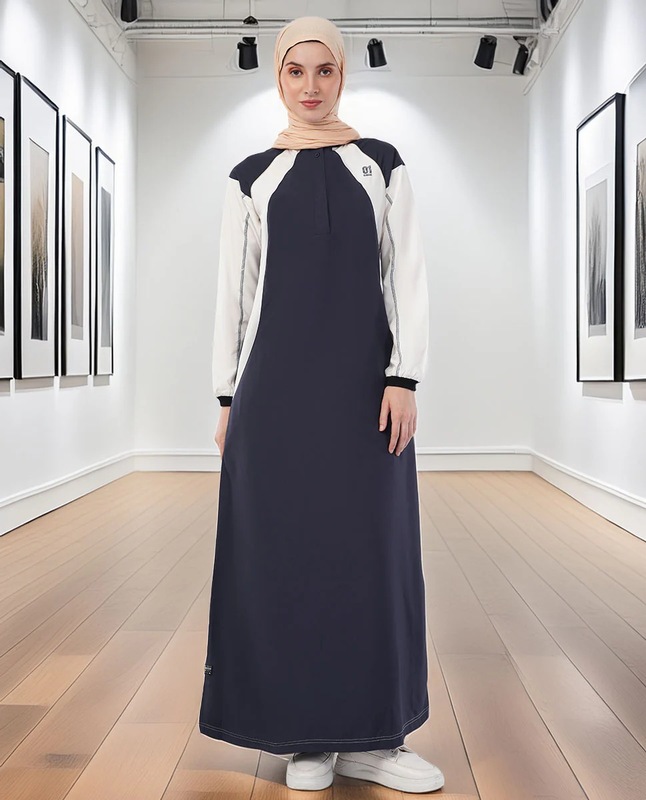 MIDNIGHT BLUE CONTRAST JILBAB