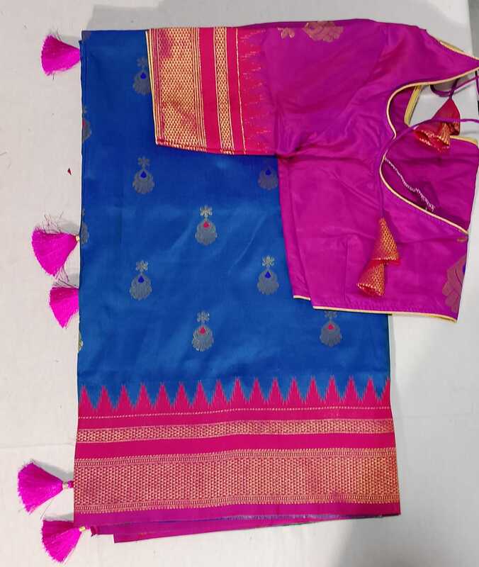 J141: Ready To Ship Beautiful Saree With Stitched Blouse J141: Ready To Ship Beautiful Saree With Stitched Blouse