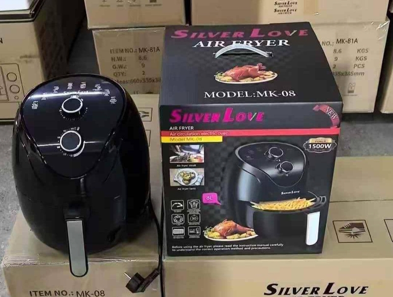 SILVER LOVE 8L MANUAL CONTROL AIR FRYER