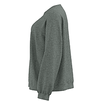 Women's Fabric Full Zipper Closure Round Neck Design Loose Fit Sleeve Cuffs