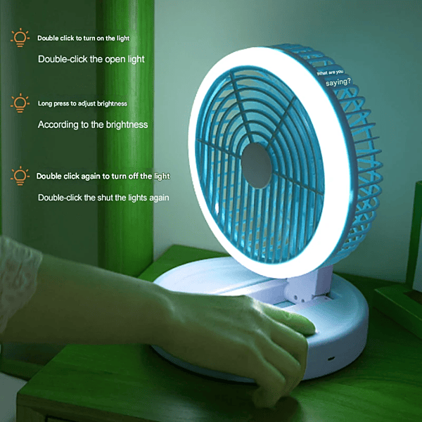 ADJUSTABLE RECHARGEABLE TABLE FAN