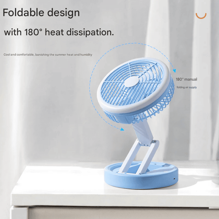 ADJUSTABLE RECHARGEABLE TABLE FAN