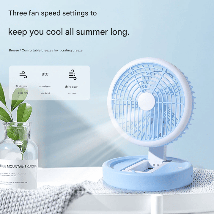 ADJUSTABLE RECHARGEABLE TABLE FAN