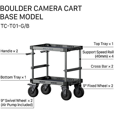 Tilta Boulder 36” Camera Cart modelo base