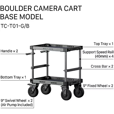 Tilta Boulder 36” Camera Cart modelo base
