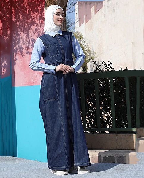 DEEP TIDE DENIM JILBAB