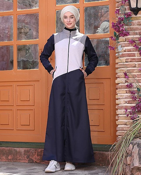 CITY COMFORT NAVY CONTRAST JILBAB