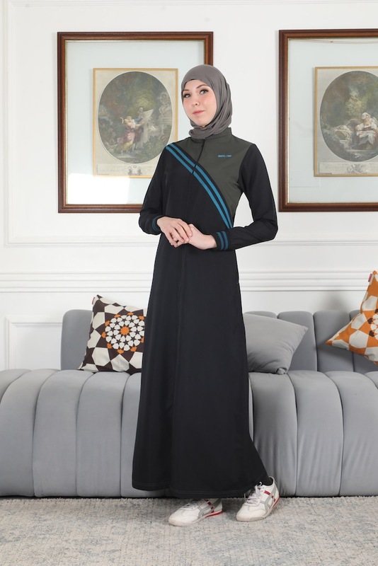 MIDNIGHT CONTRAST FULLFRONT OPEN JILBAB