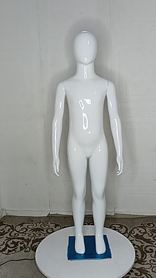 Unisex Kids Children Mannequins. Glossy White