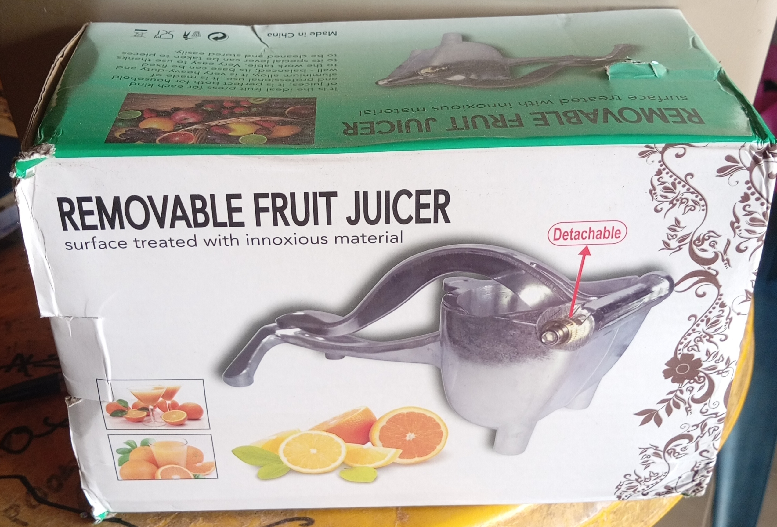 DETACHABLE / REMOVABLE MANUAL FRUIT PRESS MANUAL JUICE EXTRACTOR - BIG SIZE