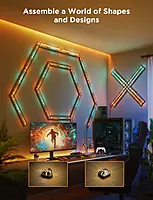 Govee Gaming Wall Smart Light (4 Sections + 1 Triangular Connection) - Supports Matter