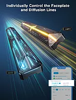 Govee Gaming Wall Smart Light (4 Sections + 1 Triangular Connection) - Supports Matter