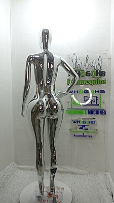 The Olaedo Chrome Female Mannequin The Olaedo Chrome Female Mannequin