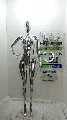 The Olaedo Chrome Female Mannequin The Olaedo Chrome Female Mannequin