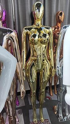The Olaedo Chrome Female Mannequin The Olaedo Chrome Female Mannequin