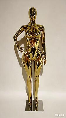 The Olaedo Chrome Female Mannequin The Olaedo Chrome Female Mannequin