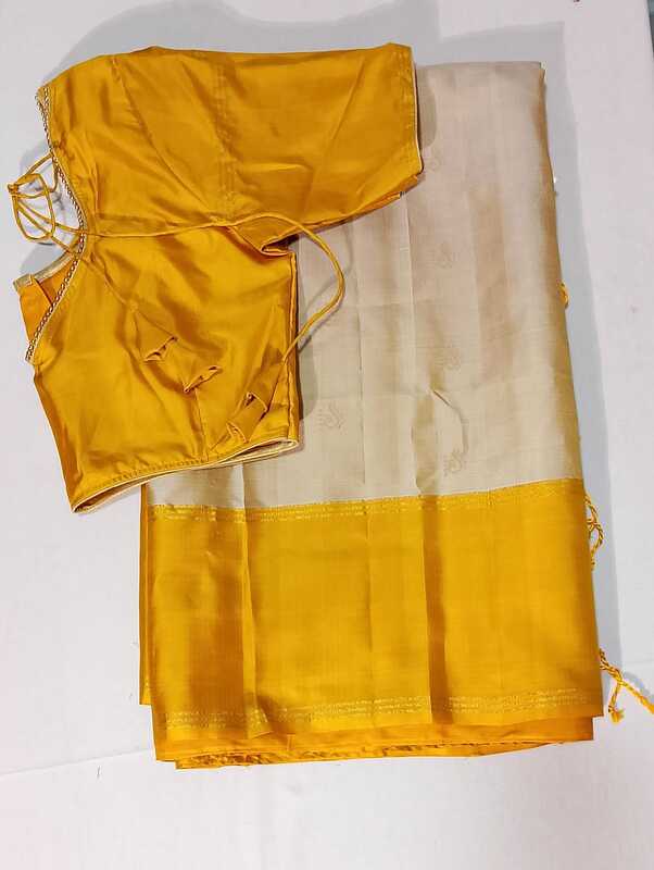 C217: Ready To Ship Beautiful Kanichi Pattu Saree With Stitched Blouse C217: Ready To Ship Beautiful Kanichi Pattu Saree With Stitched Blouse