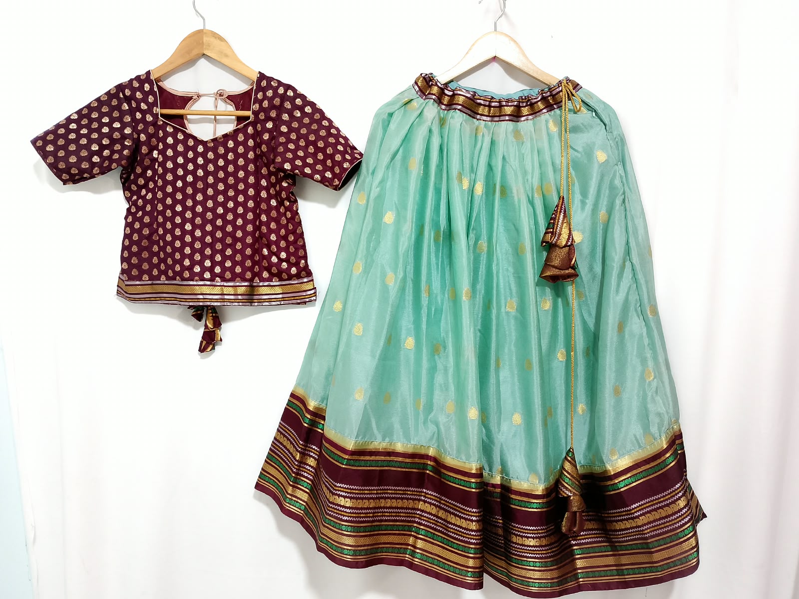 V527: Ready To Ship Beautiful  Kids Lehenga Set