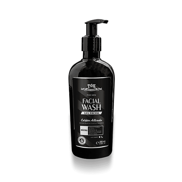 Facial Wash Carbón Activado 250ml Marca Tok Facial Wash Carbón Activado 250ml Marca Tok