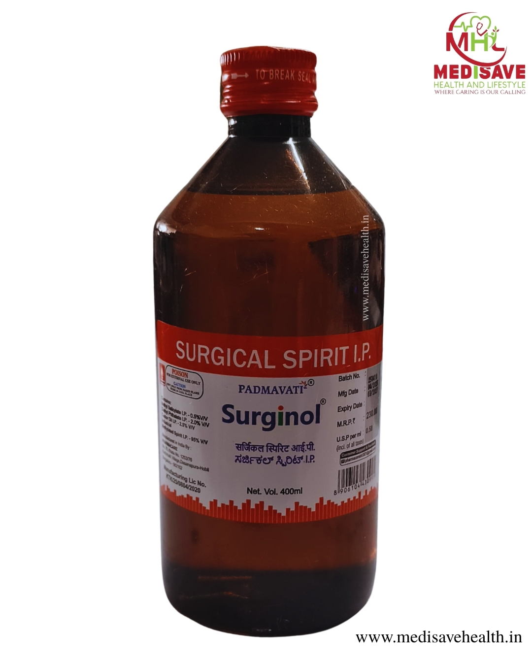 Surgical Spirit I.P.- Surginol Surgical Spirit I.P.- Surginol