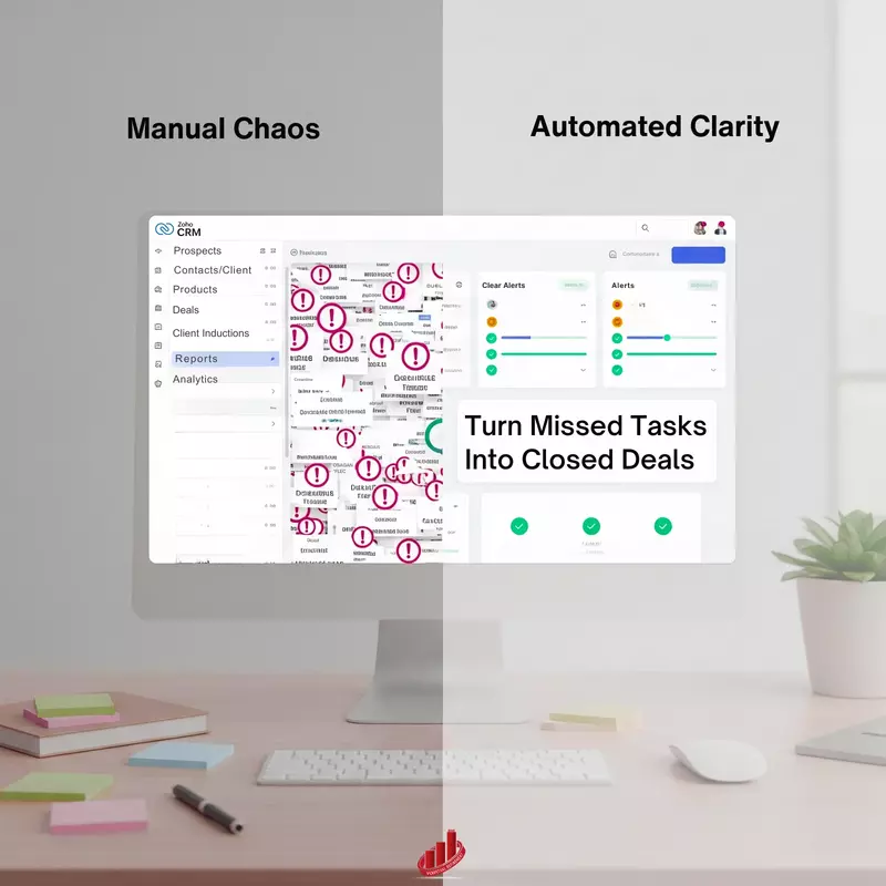 Zoho CRM: Alerts & Status Update Workflows