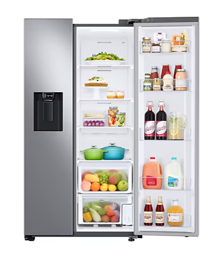 Refrigeradora Side by Side 27" con dispensador. RS27T5200S9/AP. "36 Meses Garantía General  20 años Garantía Compresor Digital Inverter"