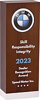 BMW WOOD PLAQUESS TROPHY