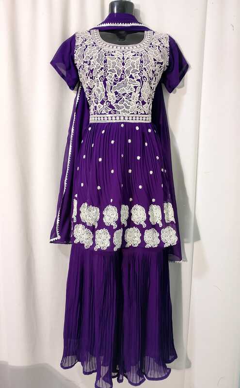 D74: Ready To Ship Beautiful Sharara Set