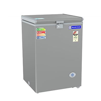 Side look of Blue Star Small Deep freezer-CF3-130NPYW-SL
