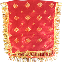 Red Cloth Gold zaree special flower designer Chunri