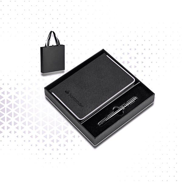 Bloco de Notas e Caneta Premium