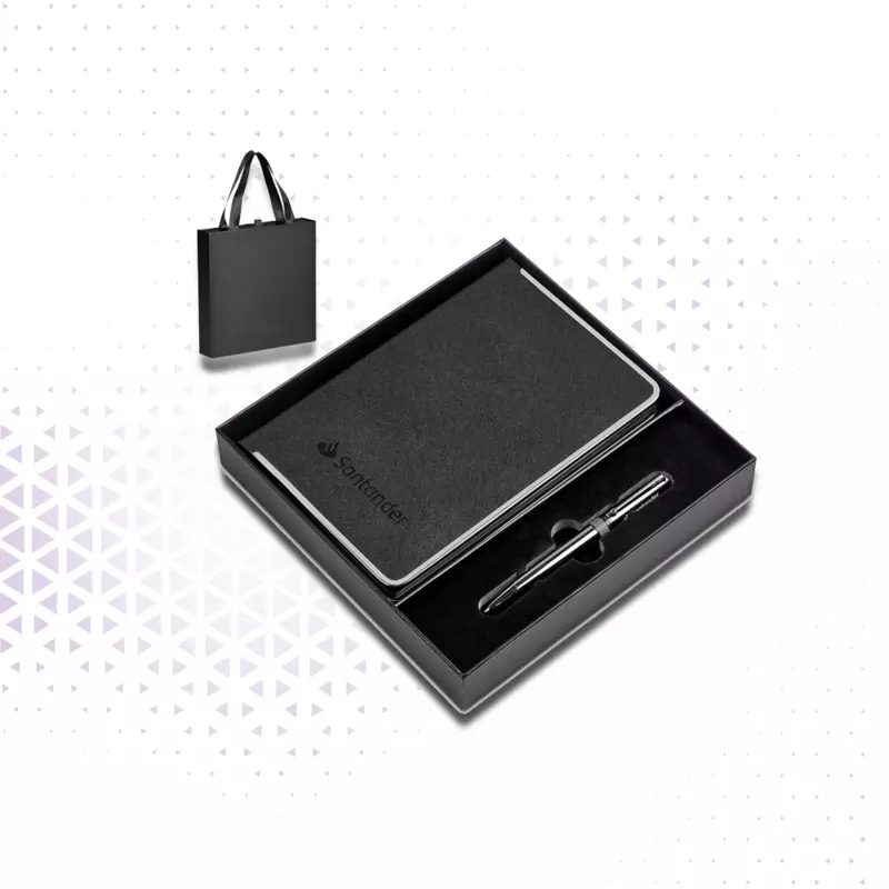 Bloco de Notas e Caneta Premium