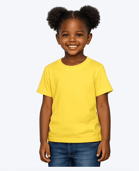 180 GSM Kids Combed Cotton Short Sleeve T-Shirts
