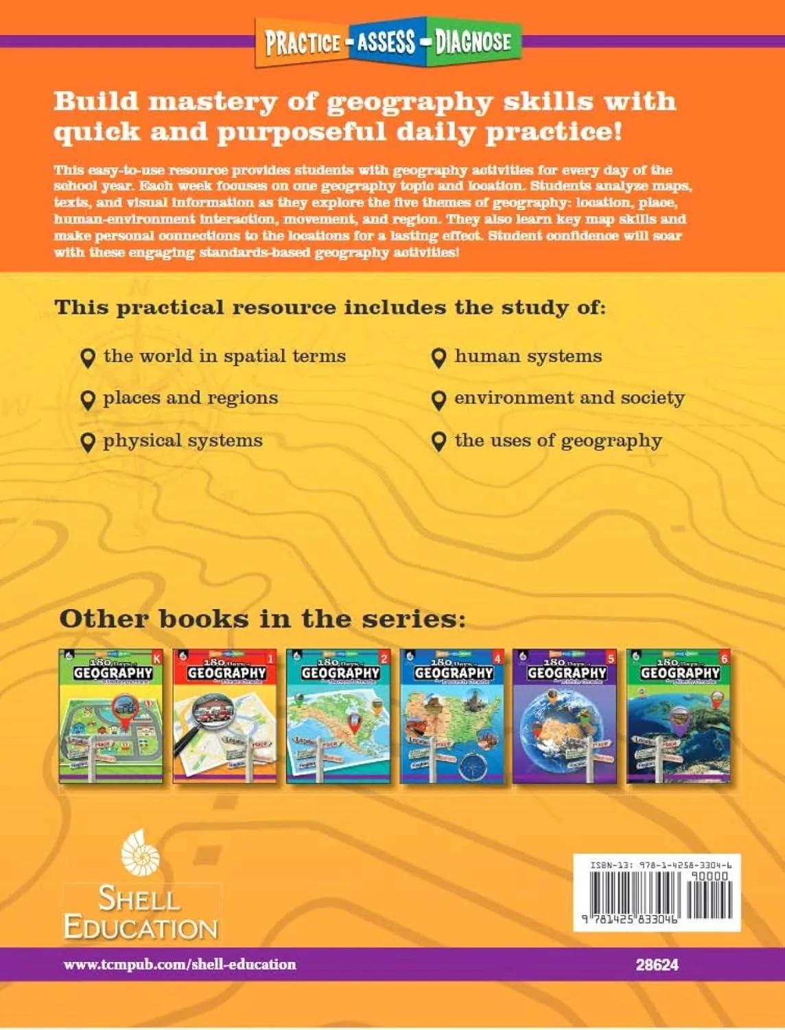 180 Days™: Social Studies, Geography for 3rd Grade Practice Workbook for Classroom and Home