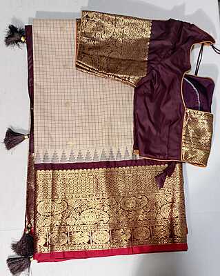 J130: Ready To Ship Beautiful Saree With Stitched Blouse