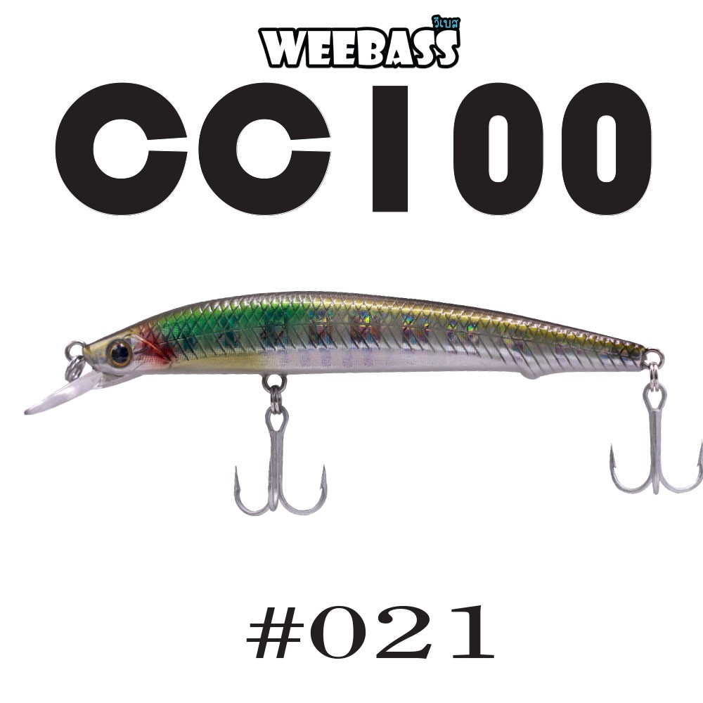 WEEBASS LURE (เหยื่อปลั๊ก) - รุ่น CC100 FLOATING 100mm/11g (W021)
