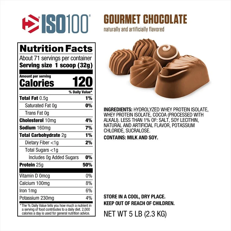Dymatize ISO100 Hydrolyzed 100% Whey Protein Isolate Protein 71sv | بروتين ايزو 100 Dymatize ISO100 Hydrolyzed 100% Whey Protein Isolate Protein 71sv | بروتين ايزو 100
