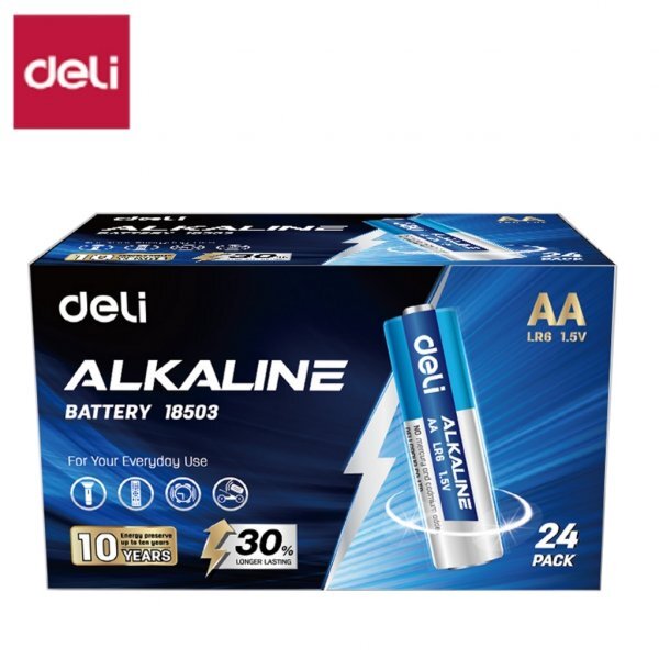 DELI 18503 LR6 ALKALINE BATTERY AA - pcs