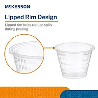 Medicine Cup McKesson 1 oz. Clear Plastic Disposable NonSterile