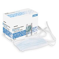 McKesson Surgical Mask ASTM Level 1 Tie Closure One Size Fits Most 