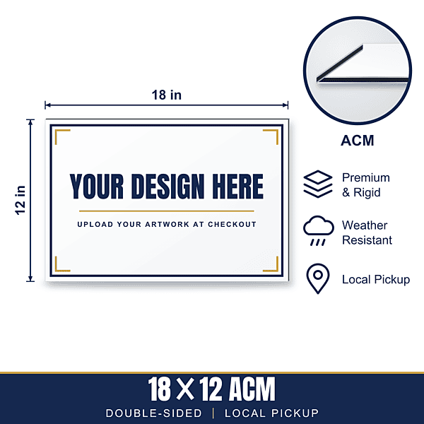 18x12 Metal (ACM) Sign — Weekly Pickup