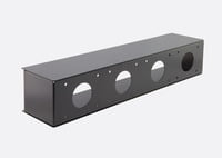 CANFORD RACKBOX 2U, 100mm deep, black CANFORD RACKBOX 2U, 100mm deep, black