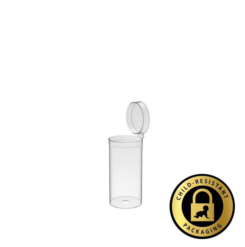 Philips Rx Pop Top Bottle - Translucent Clear- 19 dram - 225 Units