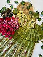 V765:Beautiful Two In One Paithani Tissue Lehenga Sets V765:Beautiful Two In One Paithani Tissue Lehenga Sets