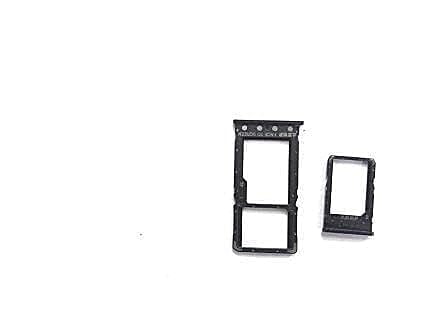 Amazkart Dual SIM Tray Sim Card Slot Holder Compatible for MI XIAOMI REDMI 6A (Black)