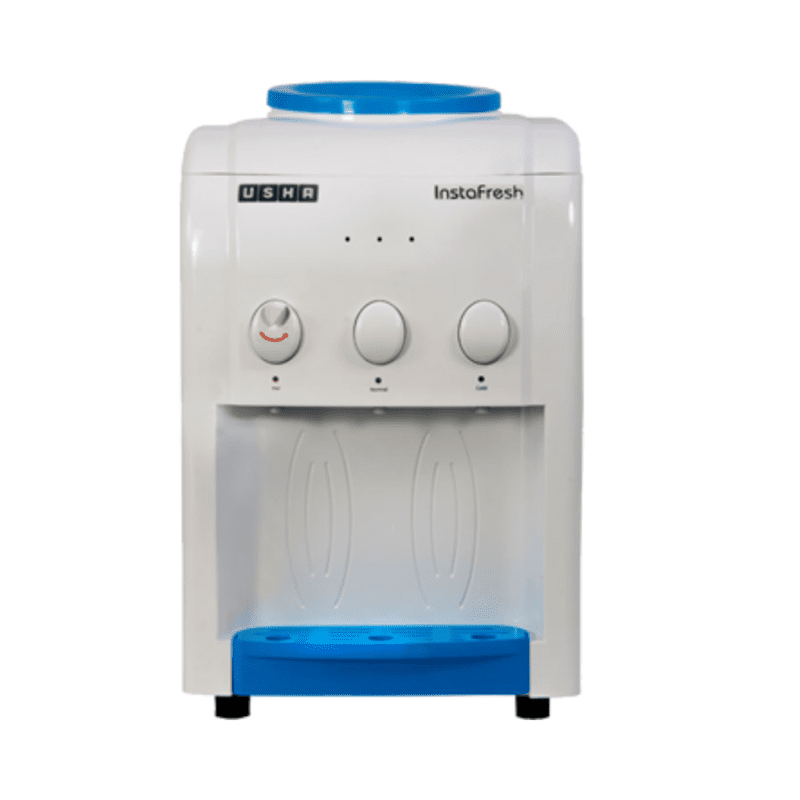 Front Look of Usha Instafresh Countertop Water Dispenser. Front Look of Usha Instafresh Countertop Water Dispenser.