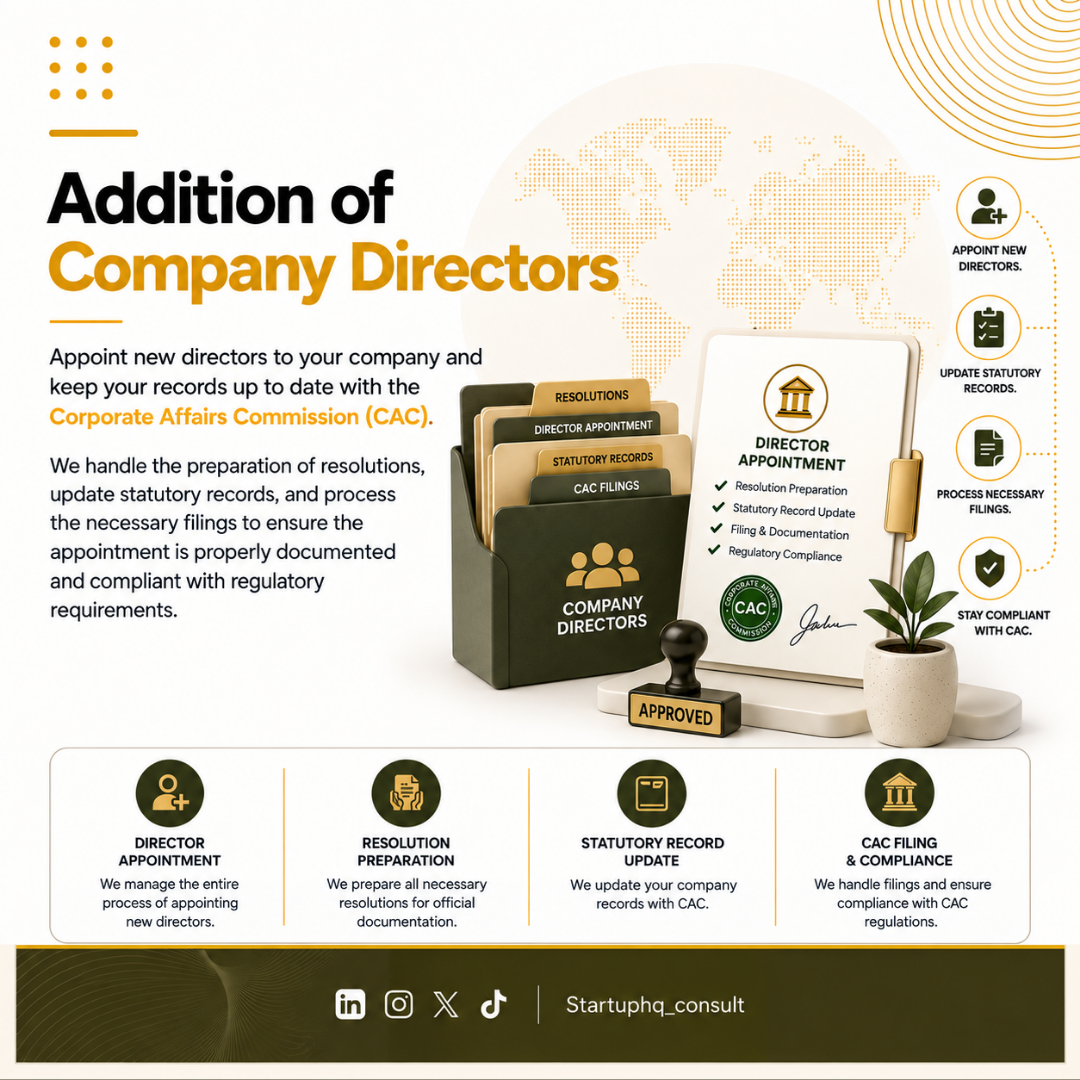 Addition Of Company Directors