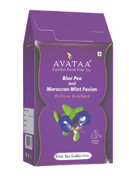 Blue Pea and Moroccan Mint Fusion in Pyramid Tea Bags